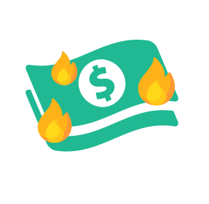 money-on-fire